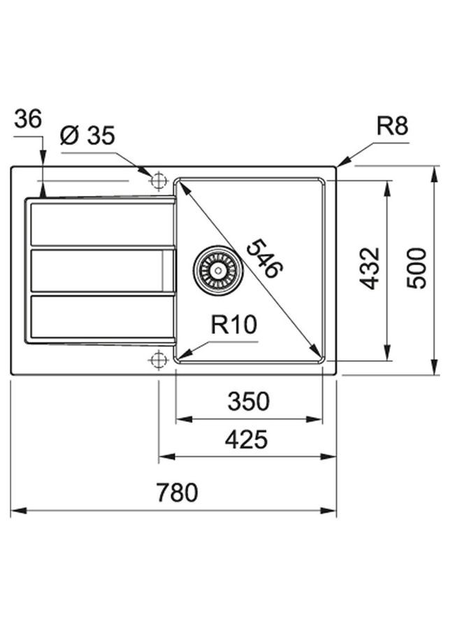 Мийка Sirius 2.0 S2D 611-78 (143.0621.334) FRANKE (322911607)