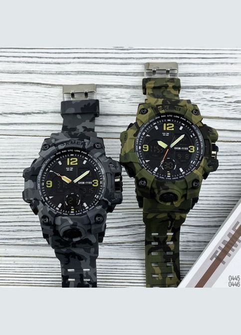 1155B Military Green кварцевый спортивный, сasual Skmei (324048296)