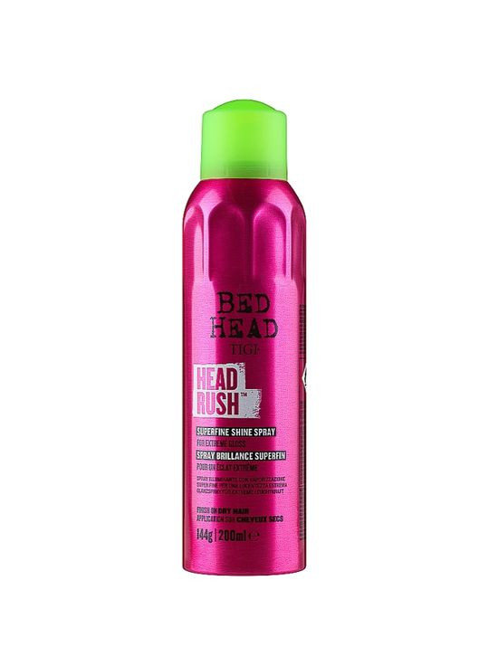 Спрей для блиску волосся легкої фіксації Bed Head Headrush Superfine Shine Spray 200 мл Tigi (339050877)