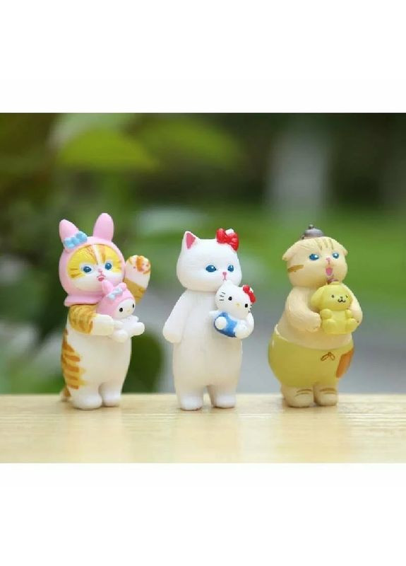 Набір фігурок котиків Sanrio, 6 шт No Brand (364534161)