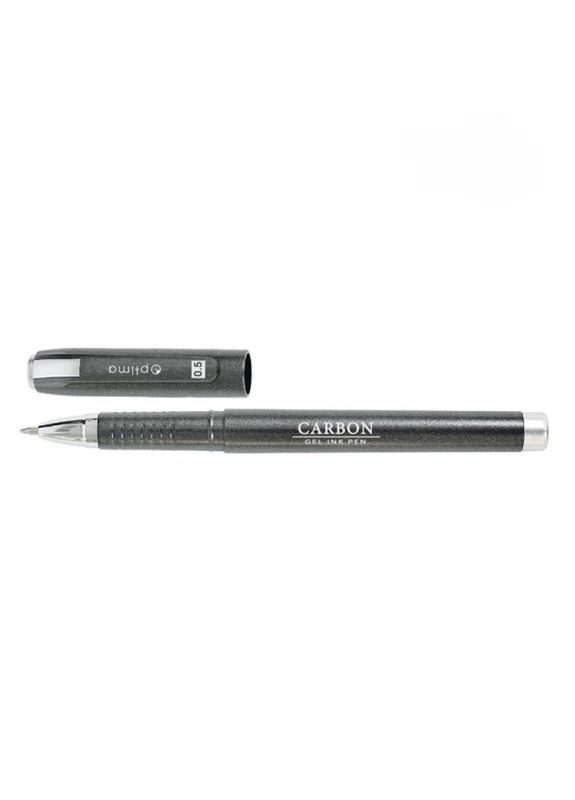Ручка гелева чорна 0,5 мм, Carbon O1562801 Optima (280927954)