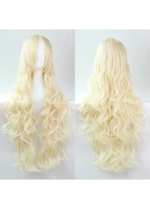 Парик волнистый аниме 80 см косплей "Голубой" No Brand (366892025)