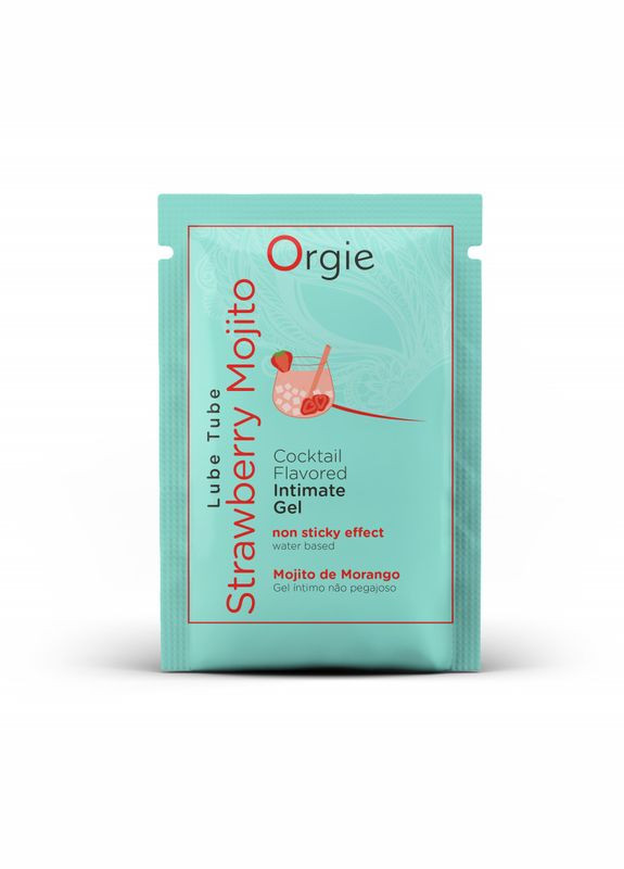 САШЕТ/Съедобный лубрикант Strawberry Mojito на водной основе, 2 мл Orgie (331169022)