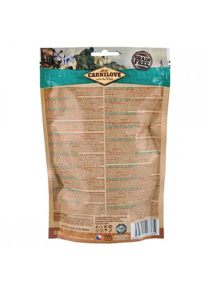 Лакомство Dog Semi Moist для собак, карп и тимьян, 200 г Carnilove (331651928)