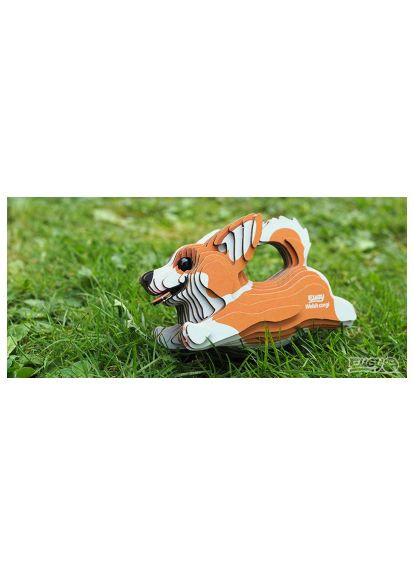 Пазл 3D Зоопарк Вельш корги (XEG-080) Eugy 3D Зоопарк Вельш коргі (366069982)