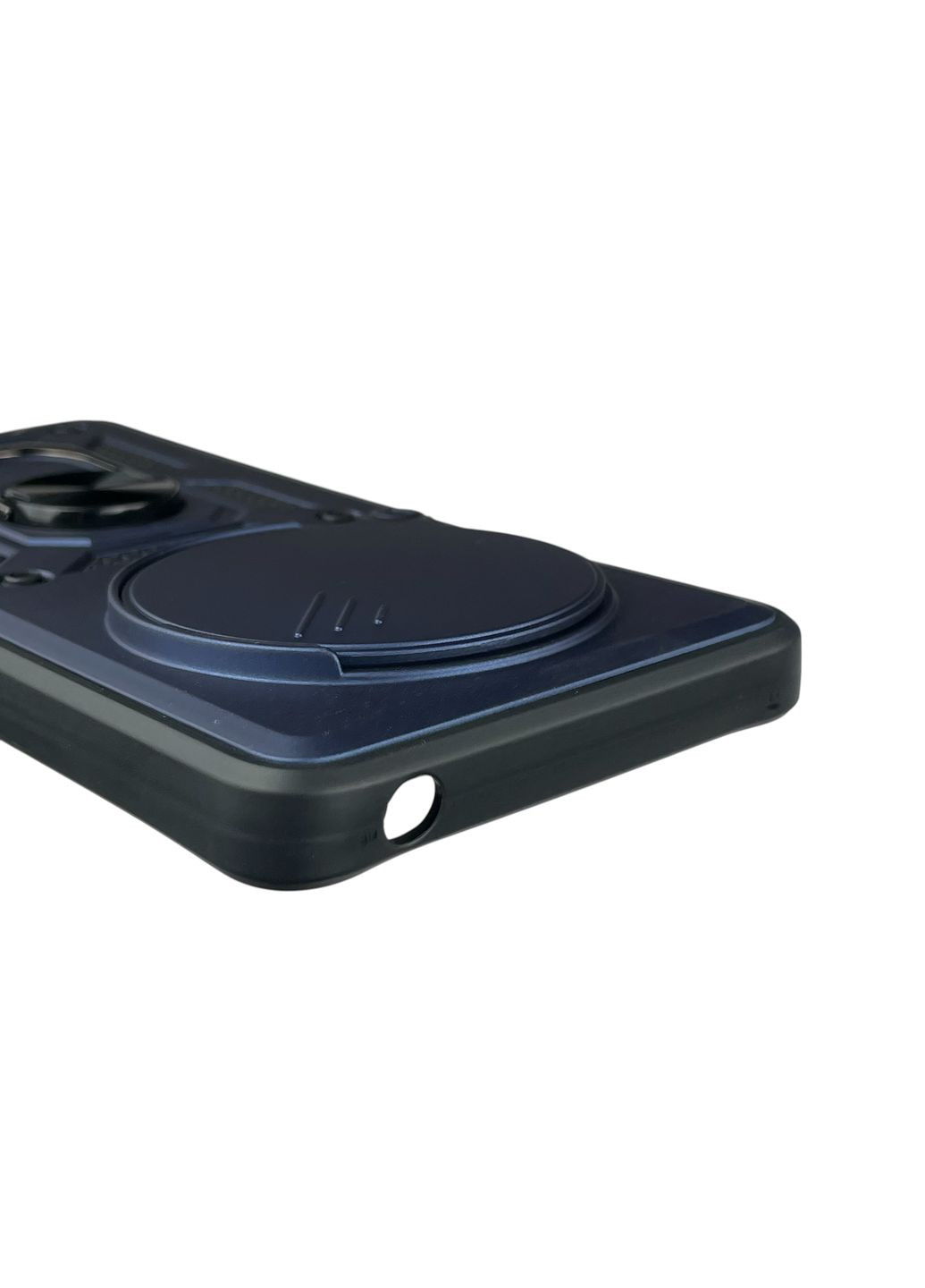 Чехол для Redmi 14C бронированный с кольцом со шторкой на сяоми редми 14с тёмно-синий rg1 Xiaomi (366234409)