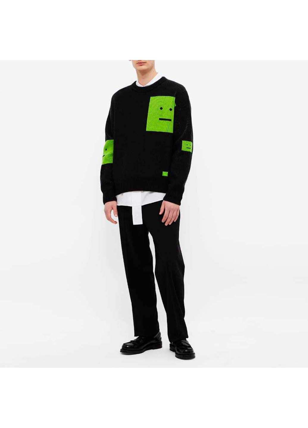 Комбинированный демисезонный свитер Acne Studios