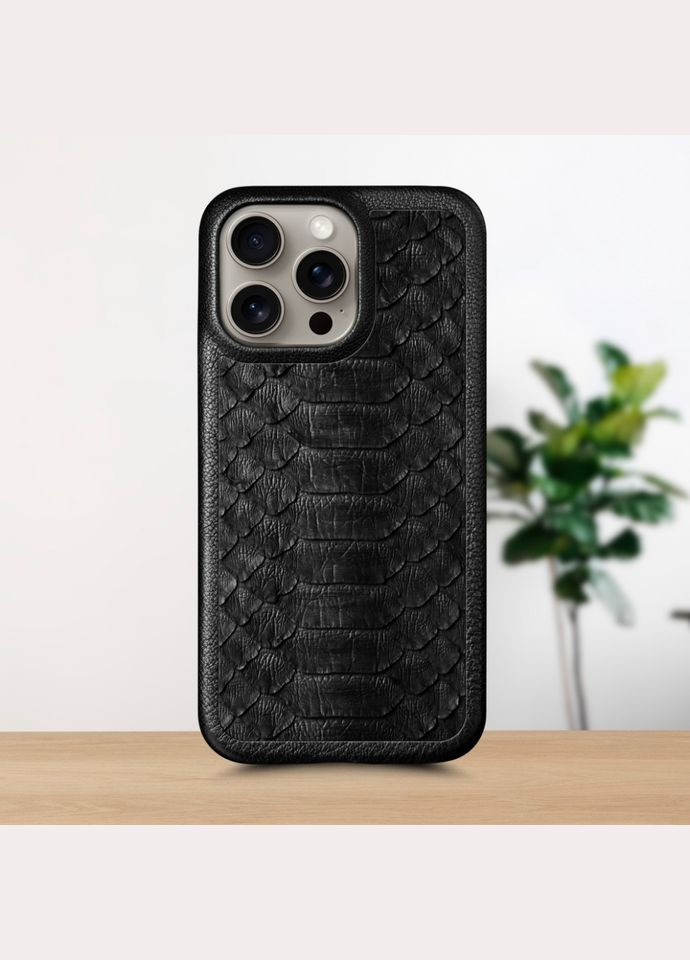 Кожаная накладка ExBacker Python Scales для Apple iPhone 15 Pro (78207) Stenk (336212027)