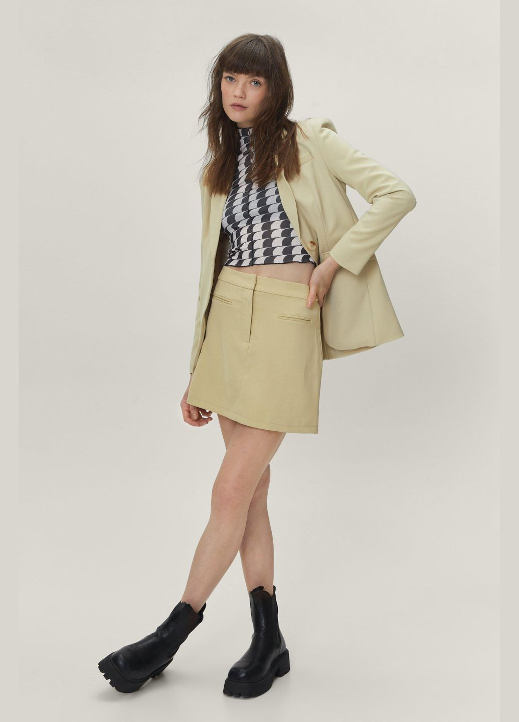 Оливковая юбка Nasty Gal