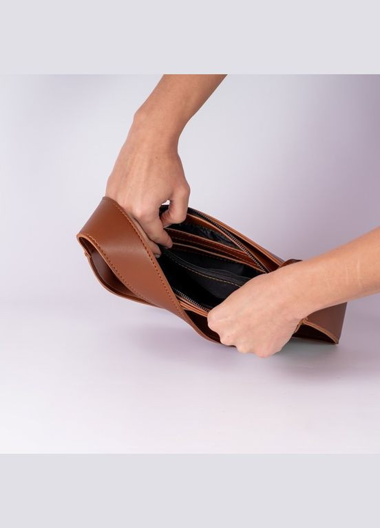 Сумка женская багет из гладкой экокожи + крокодил JUGO 24-22 (322221510)