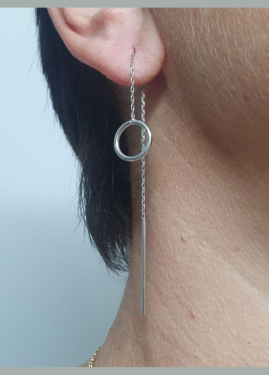 Серебряные серьги-протяжки. 3427С Dear (299767189)