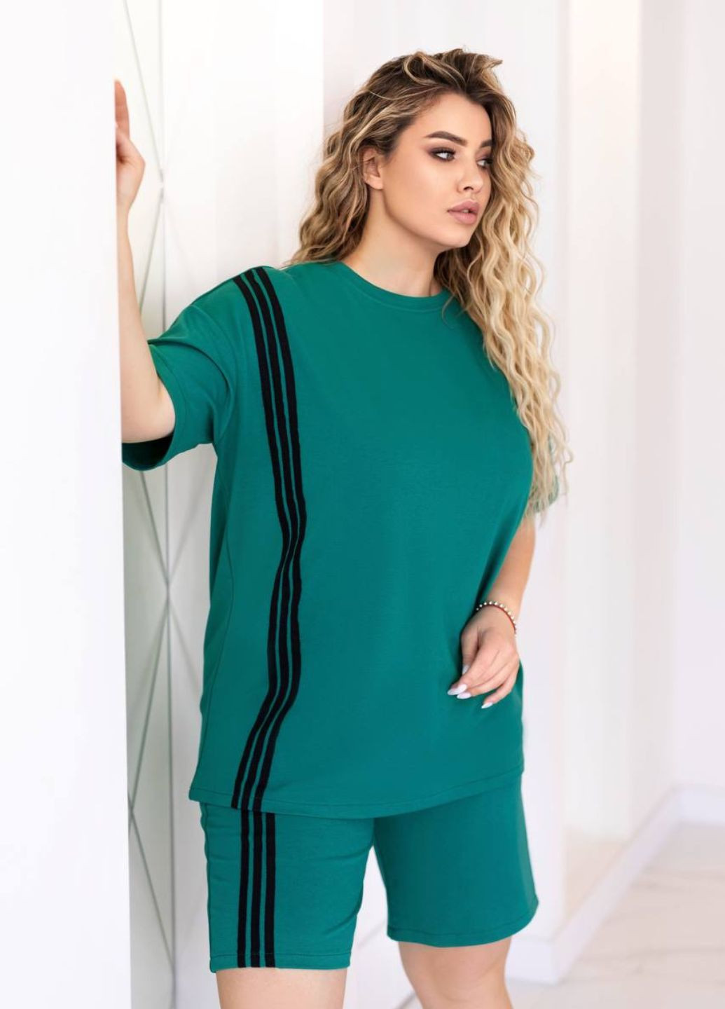 Костюм-двойка: шорты и футболка свободного кроя Tik-Tak (340163511)