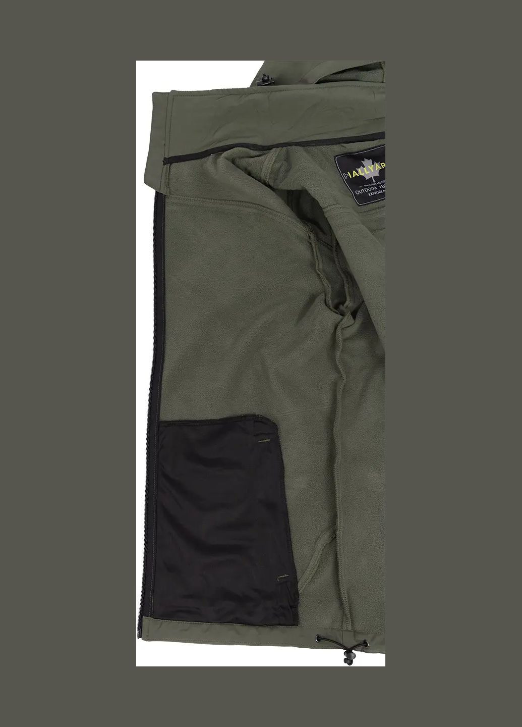 Оливковая демисезонная куртка hallyard aksel olive No Brand