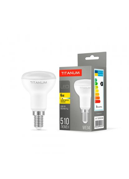 LED лампа TITANUM R50 6W E14 3000K (TLR5006143) Videx (370253567)