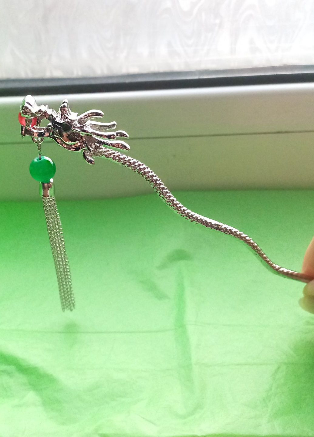 Заколка шпилька палочка "Dragon" с подвеской, 15 см Анна Ясеницька (327422267)