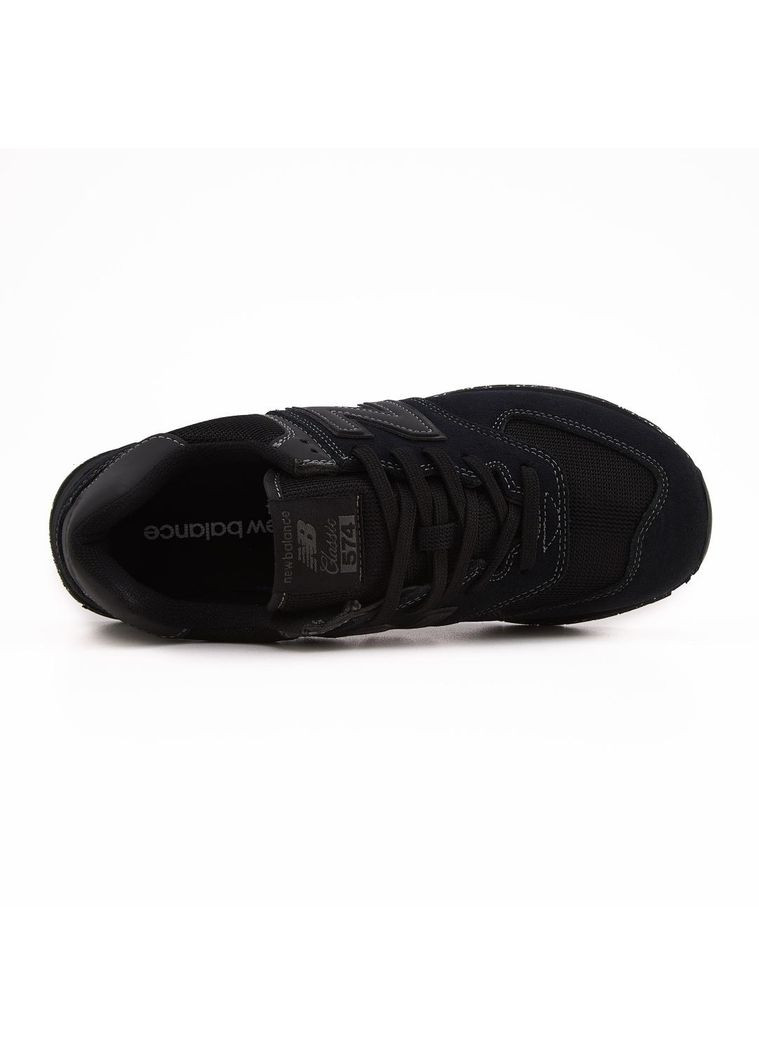 КРОССОВКИ ЖЕНСКИЕ NEW BALANCE 574 V2 FULL BLACK НЬЮ БЕЛАНС 574 No Brand чёрные демисезоны (368888113)