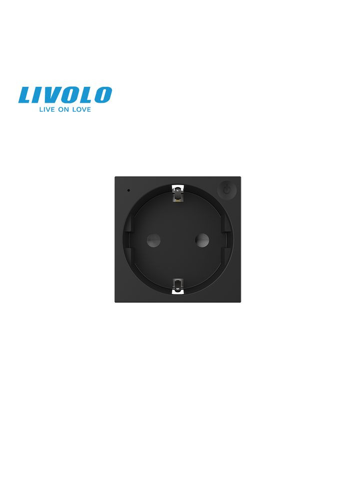 Умный механизм розетка EC с заземлением (VL-FCTC16AZ2-2BP) Livolo (370985096)