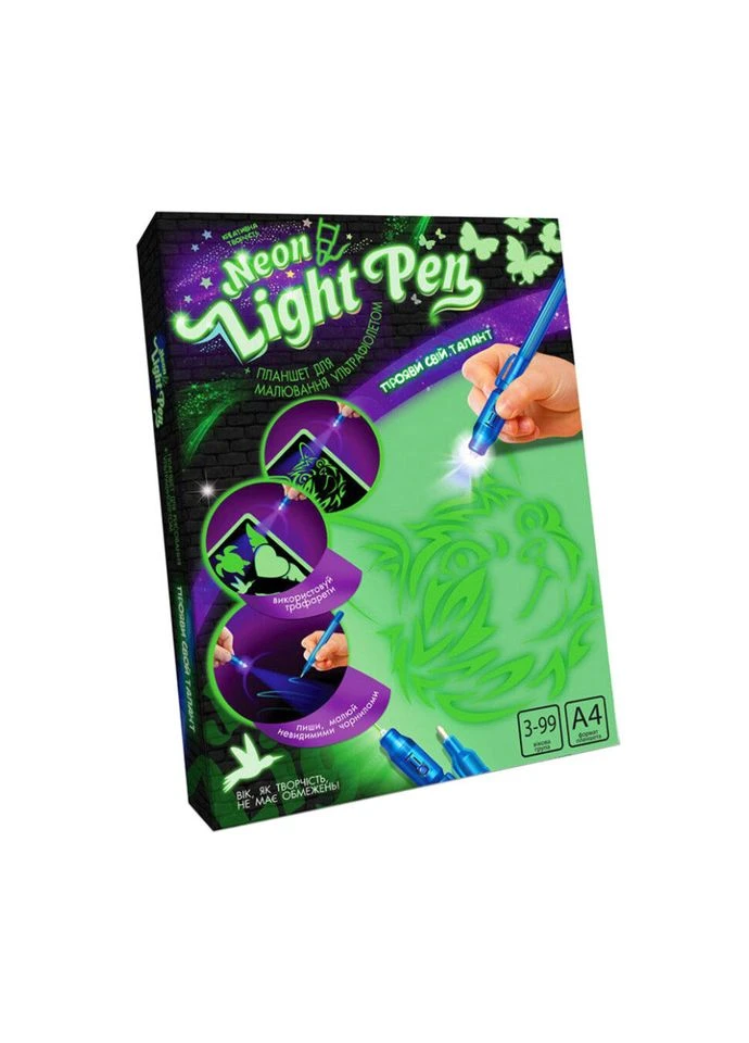 Набір креативної творчості "Neon Light Pen" NLP-01-02U малюй світлом NLP-01-02U Danko Toys (392272692)