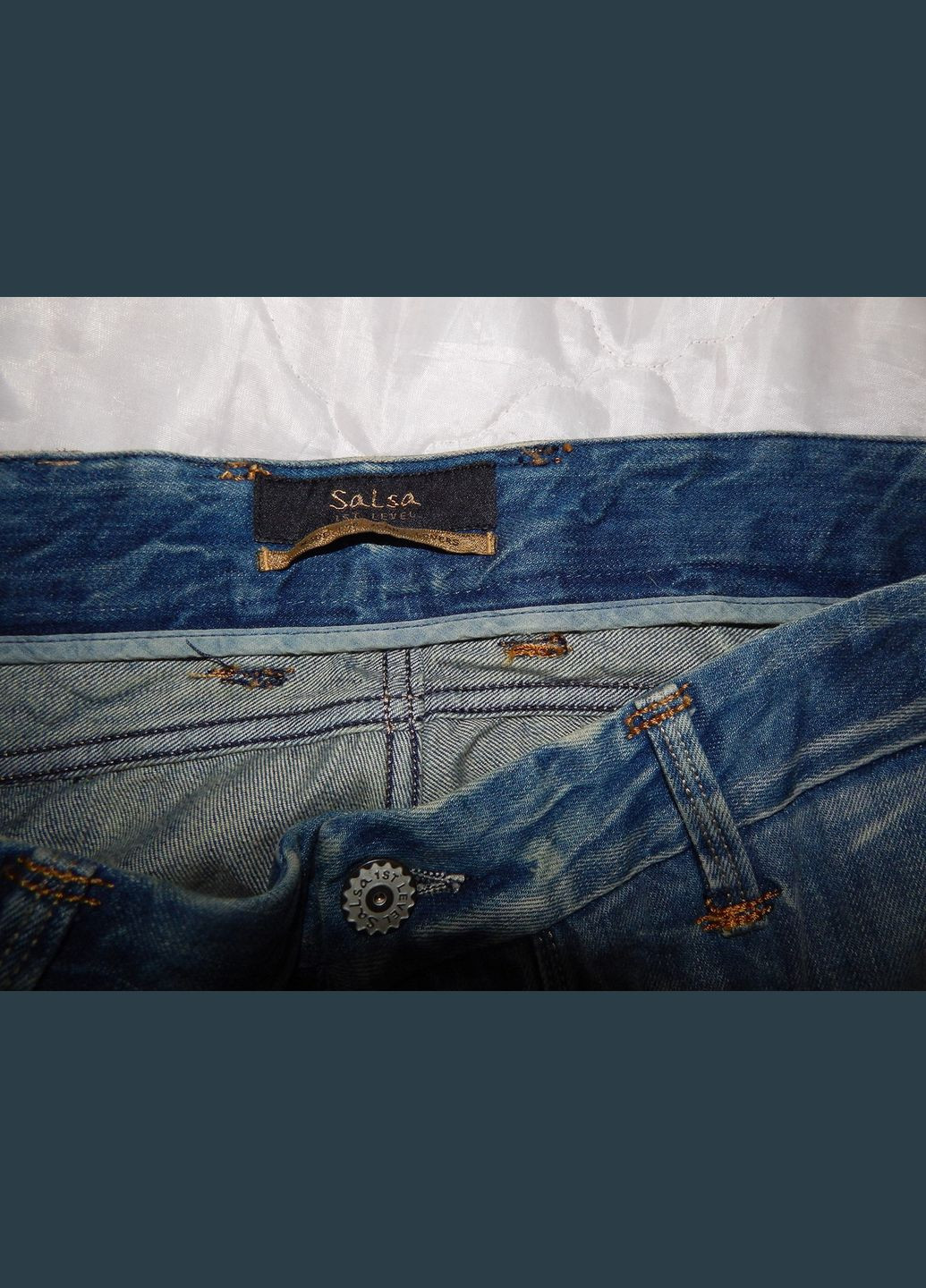 Синие демисезонные джинсы мужские salsa сток р.52 (w33 х l30) 163dgm (только в указанном размере, только 1 шт) No Brand