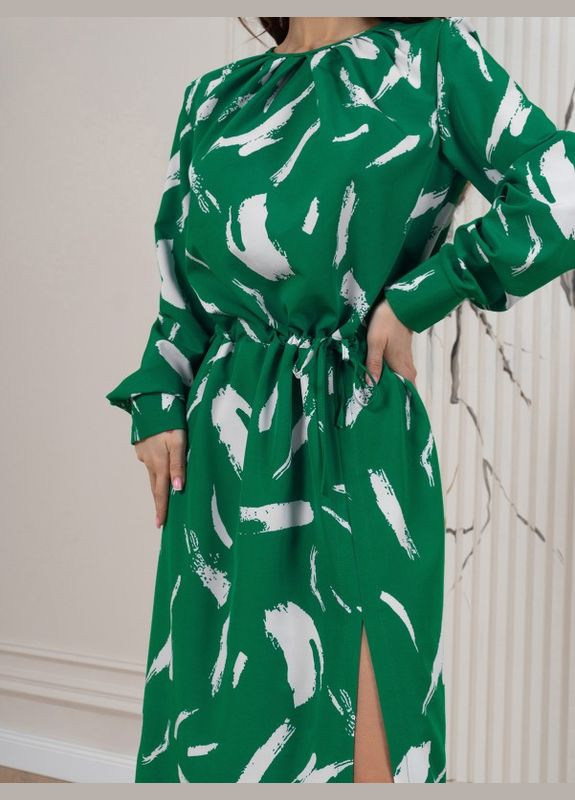 Зеленое платье 14562 зеленое ISSA PLUS однотонное