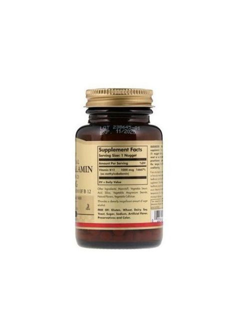 Vitamin B12 1000 mcg 100 Nuggets Solgar (311226410)
