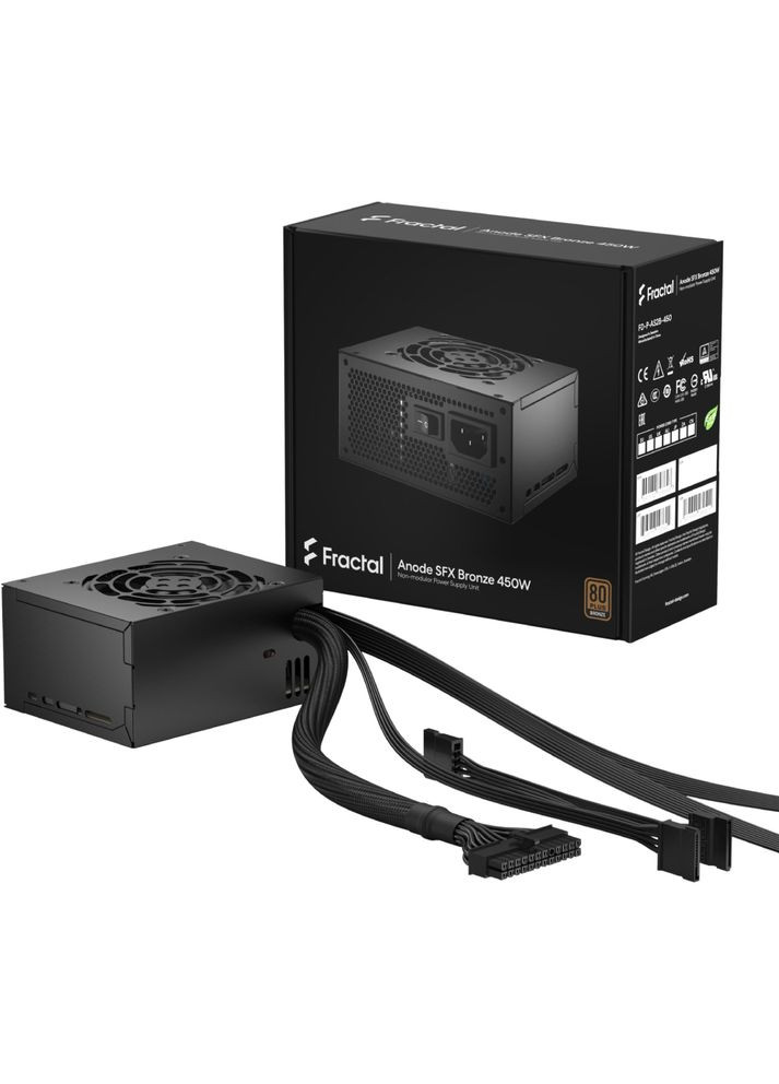 Блок питания Anode SFX Bronze 450W Black (FD-P-AS2B-450-EU) FRACTAL DESIGN (335237603)