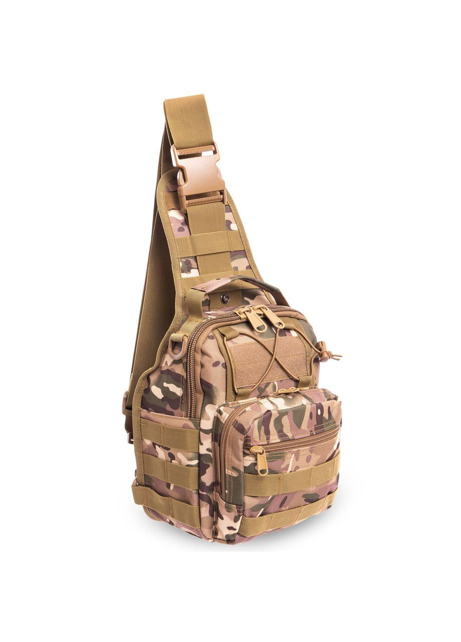 Сумка-слинг тактическая с одной лямкой TY-098 (нейлон, оксфорд 900D, р-р 25х23х10см, 6л, камуфляж Multicam) SILVER KNIGHT (370140040)