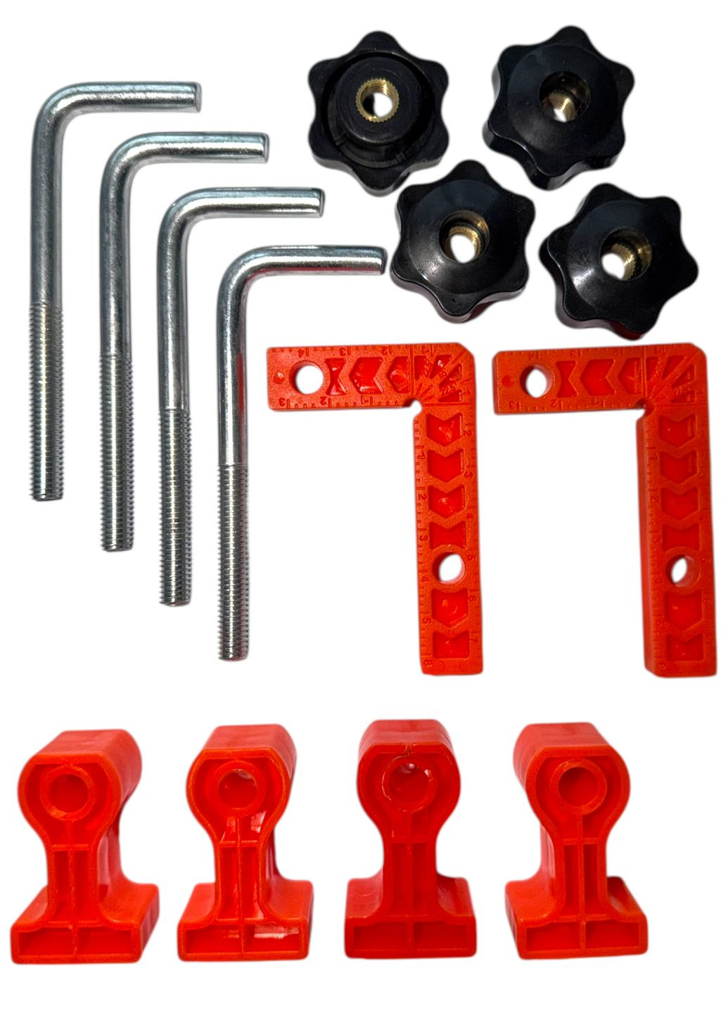 Комплект струбцина зажимна кутова столярна під 90° 80 х 50 мм No Brand (361441875)