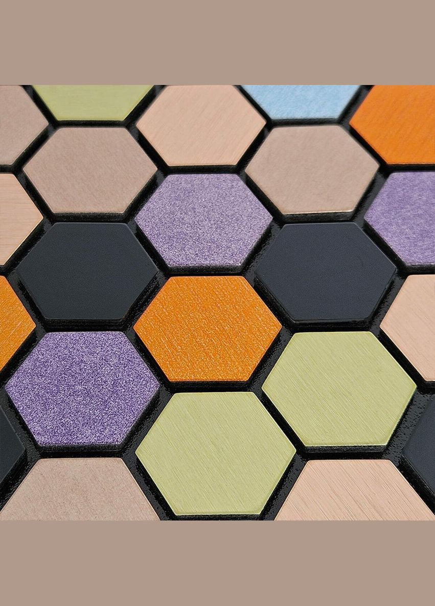 Самоклеюча алюмінієва плитка 300х300х3мм Кольорова SW-00001935 Sticker Wall (329894082)