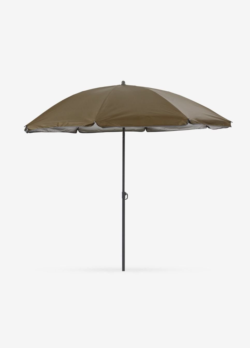 Зонтик для сада 180х190 см полиэстер/полипропилен/сталь оливковый No Brand (294653059)