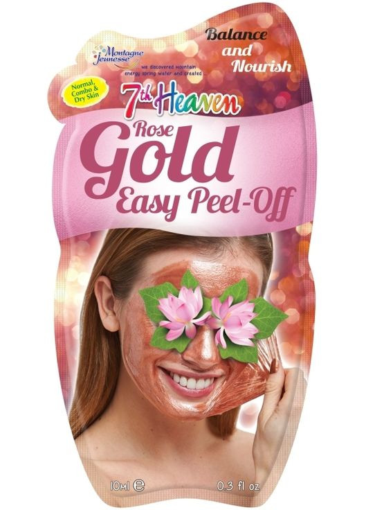 Відлущувальна маска-плівка Rose Gold Easy Peel-Off Face Mask 10ml (777686-21500) 7th Heaven (368649539)
