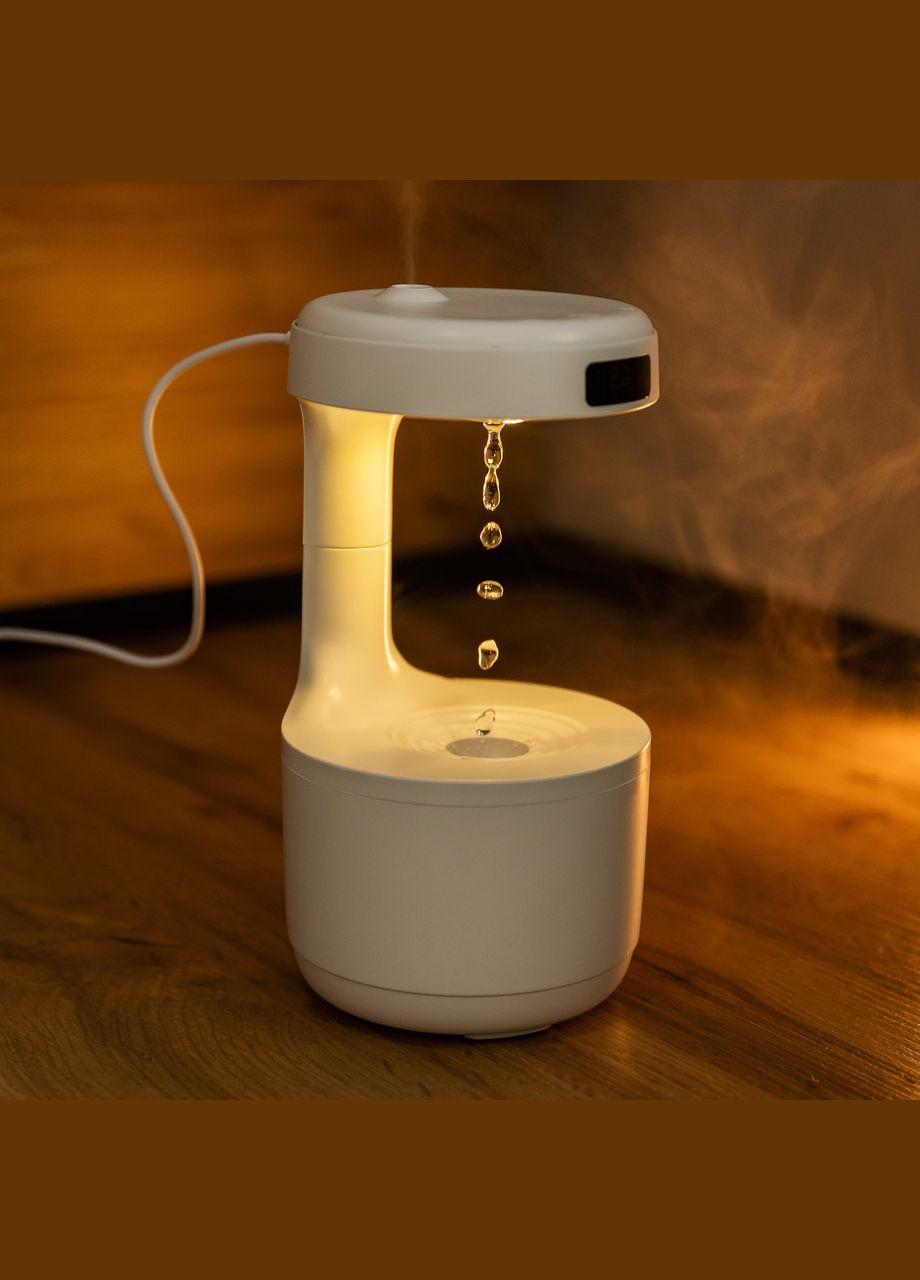 Антигравітаційний зволожувач повітря 600 мл з підсвіткою No Brand (327093735)