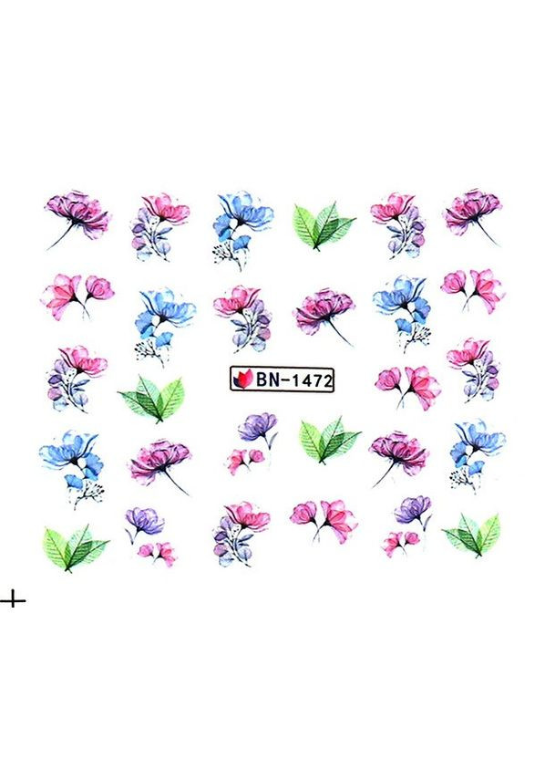 Слайдер-дизайн водные наклейки для ногтей, BN-1472 No Brand (296665866)
