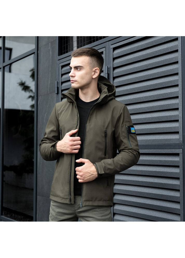 Оливкова (хакі) демісезонна куртка motive хакі Pobedov