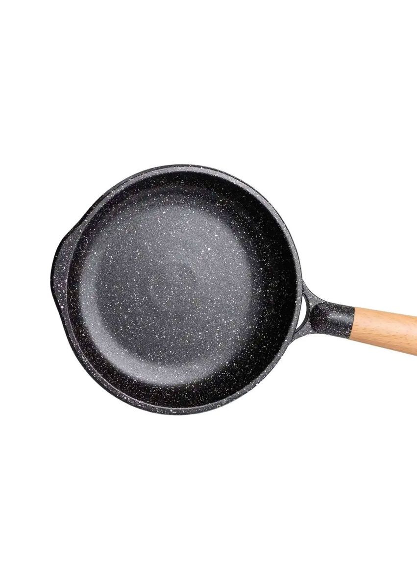 Алюмінієва сковорода 1,4 л, мармурове антипригарне покриття Ø 22 см, товсте дно MGC (360455386)