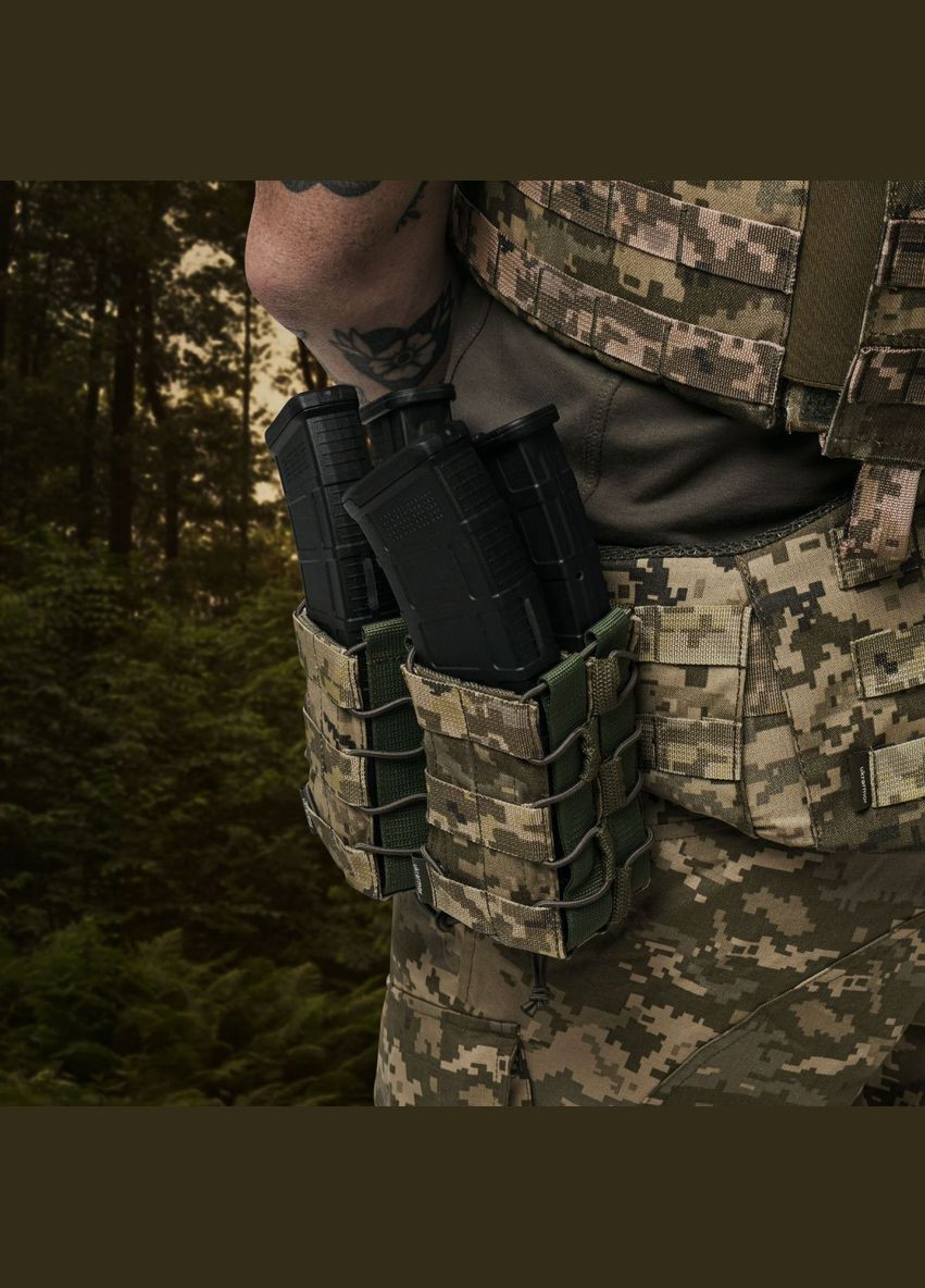 Двойной подсумок под магазины АК/АR (тканевый). Пиксель (мм-14) Ukrarmor (333722007)