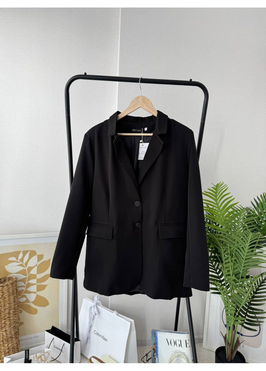 Черный женский пиджак oversize люкс качества Україна -