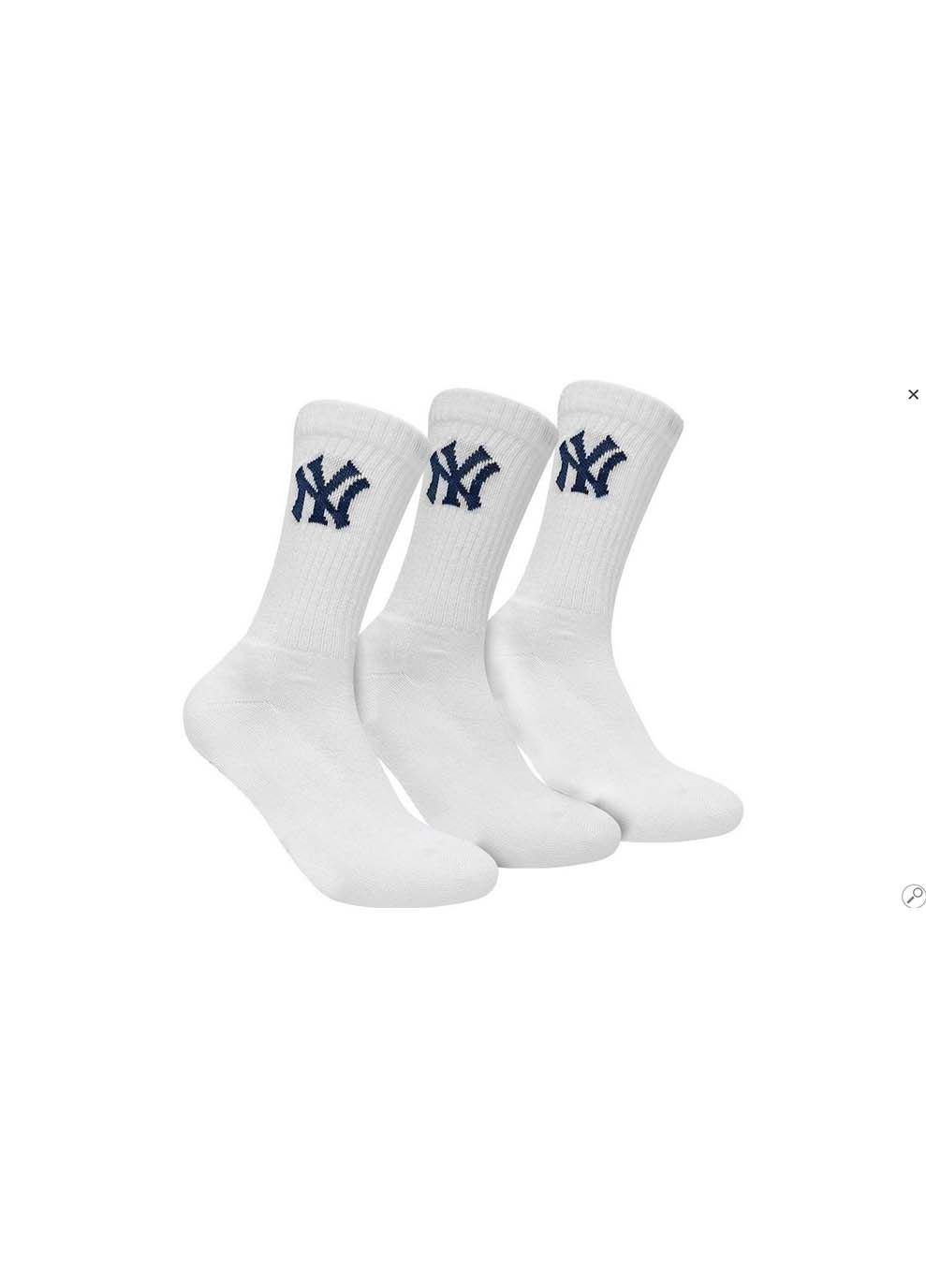 Шкарпетки Crew 3-pack Білий New York Yankees (367596196)