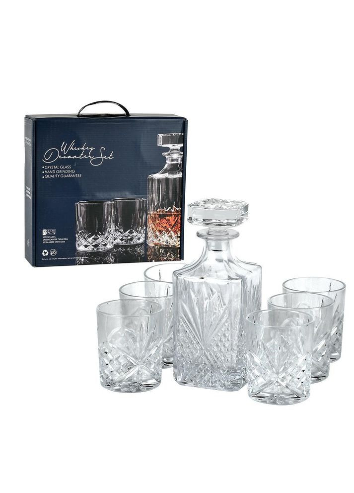 Набір для віскі 7 шт. 750 мл/300 мл (штоф, склянки) R32819 Stenson (329187725)