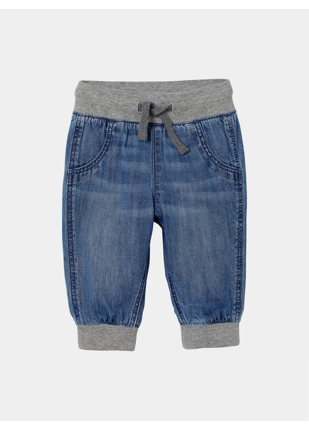 Синие демисезонные джинсы H&M