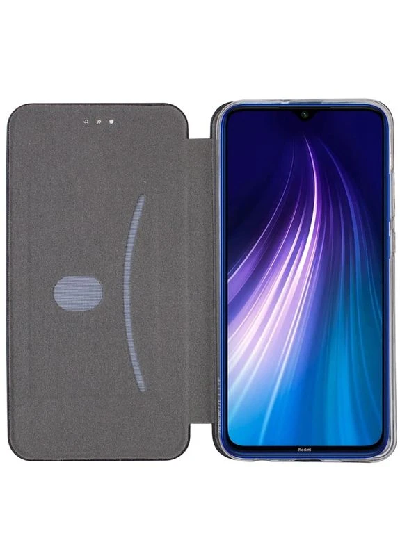 Чехол-книжка для Xiaomi Redmi Note 8 бордовый искусственная кожа с функцией подставки 15х7х1 см No Brand (402067406)
