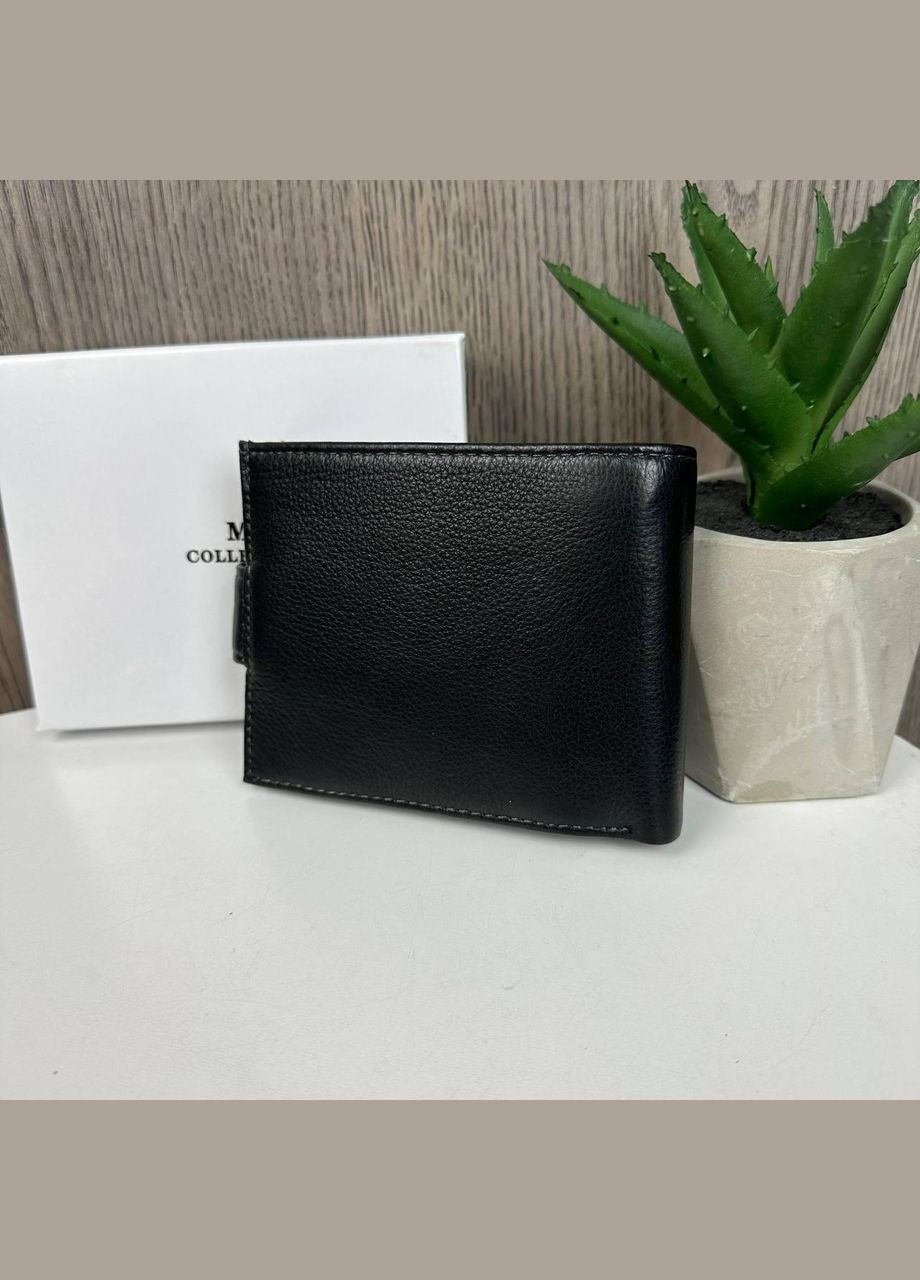 Мужской кожаный кошелек портмоне люкс качество Турция черный MD (336551918)