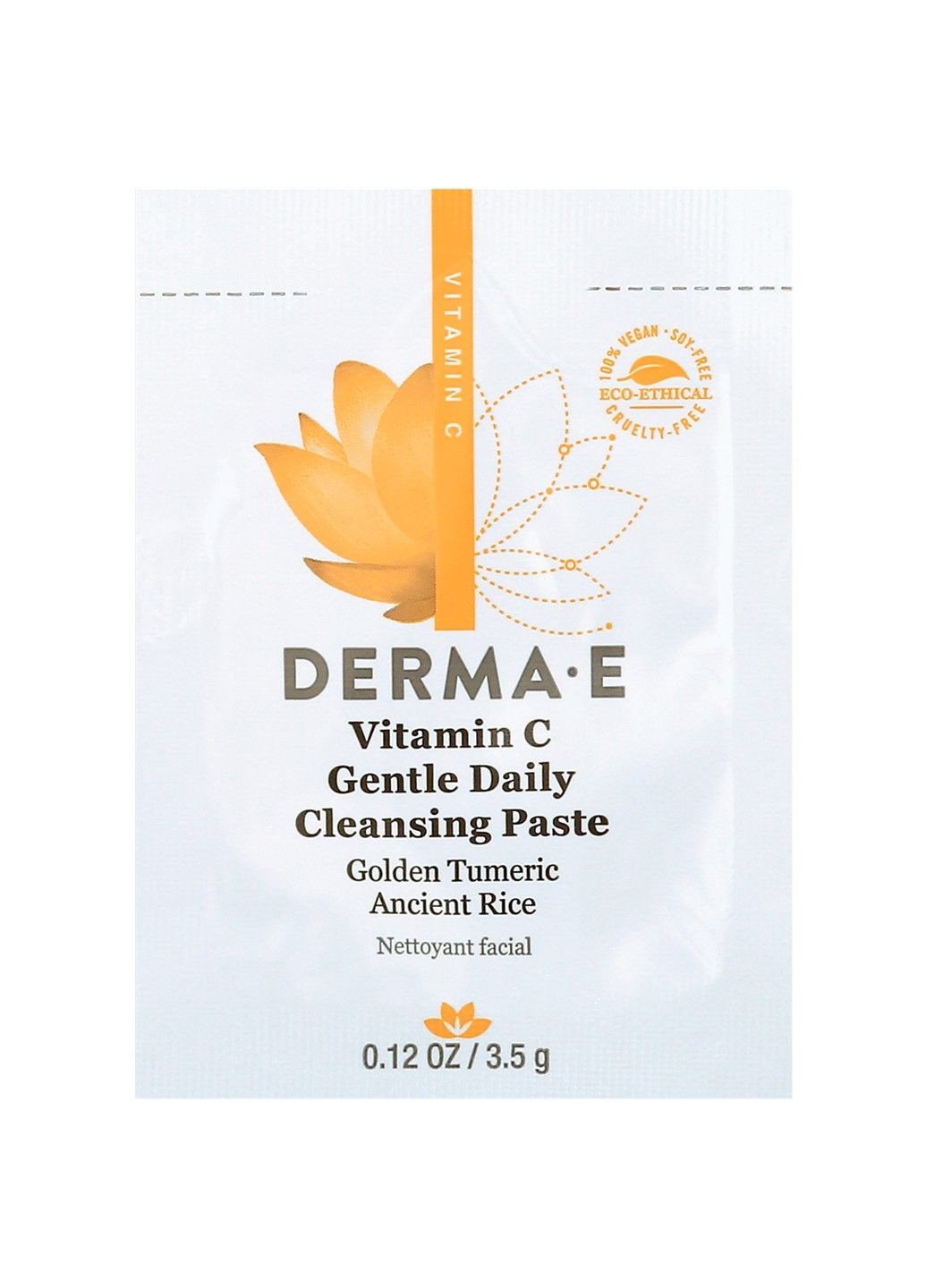 Пробник Ніжна очищувальна щоденна паста з вітаміном С Vitamin C Gentle Daily Clean Paste 3,5г Derma E (291926018)