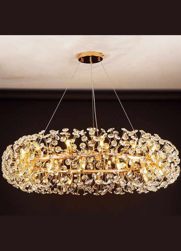 Люстра подвесная на 12 лампочек 26404 Золото 40-140х60х60 см. Sunnysky (364493697)