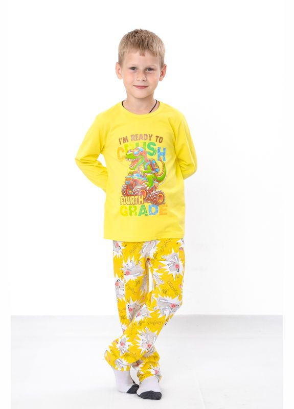 Желтая всесезон пижама для мальчика (p-8485) Носи своє