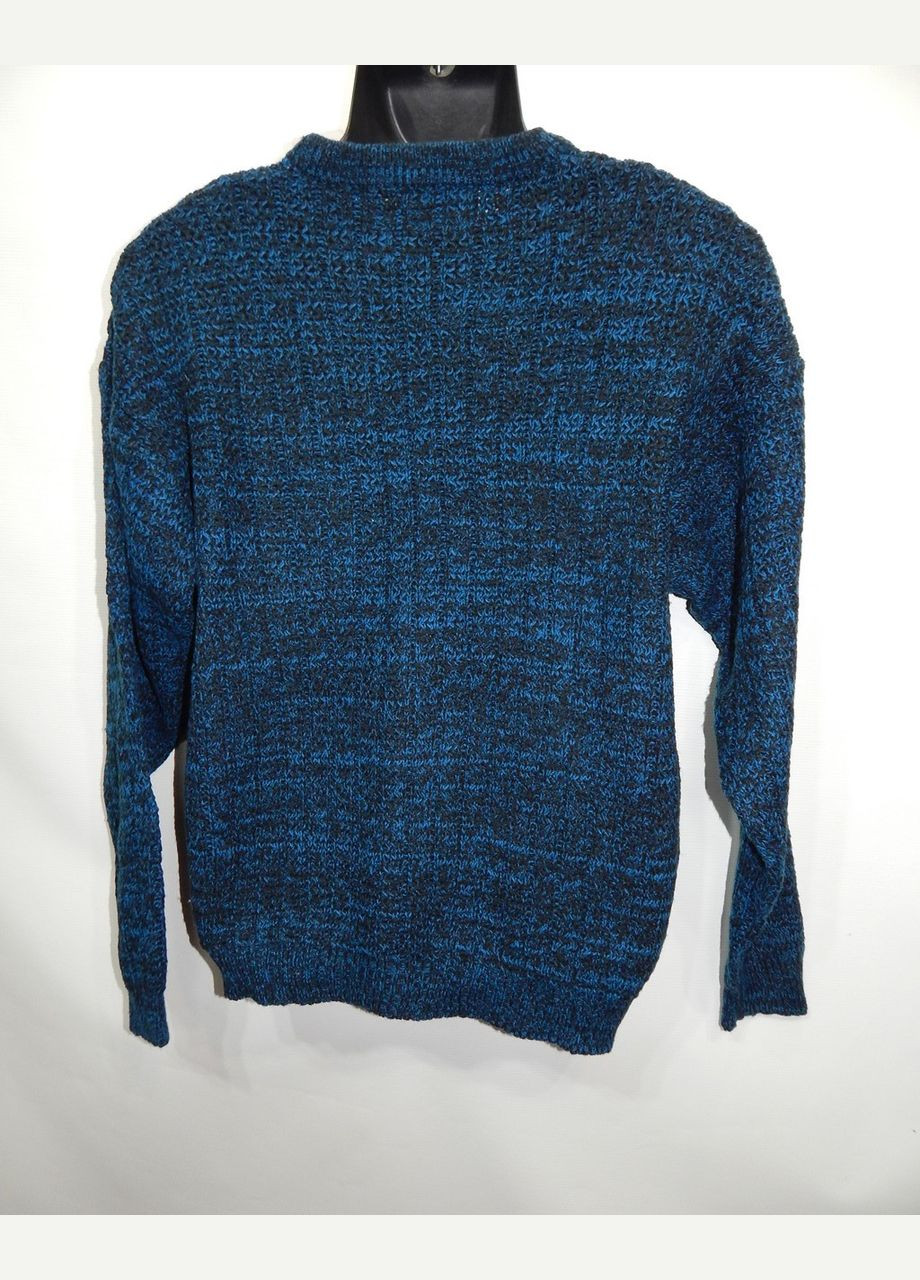 Синій зимовий светр вовняний чоловічий р.50-52 001smn Zeppelin