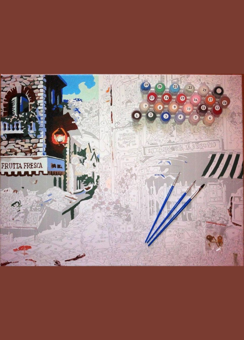 Картина за номерами Лисичка сестричка Картини в цифрах Дикі тварини Розмальовка 40х50 см BS52778 Brushme (308988161)