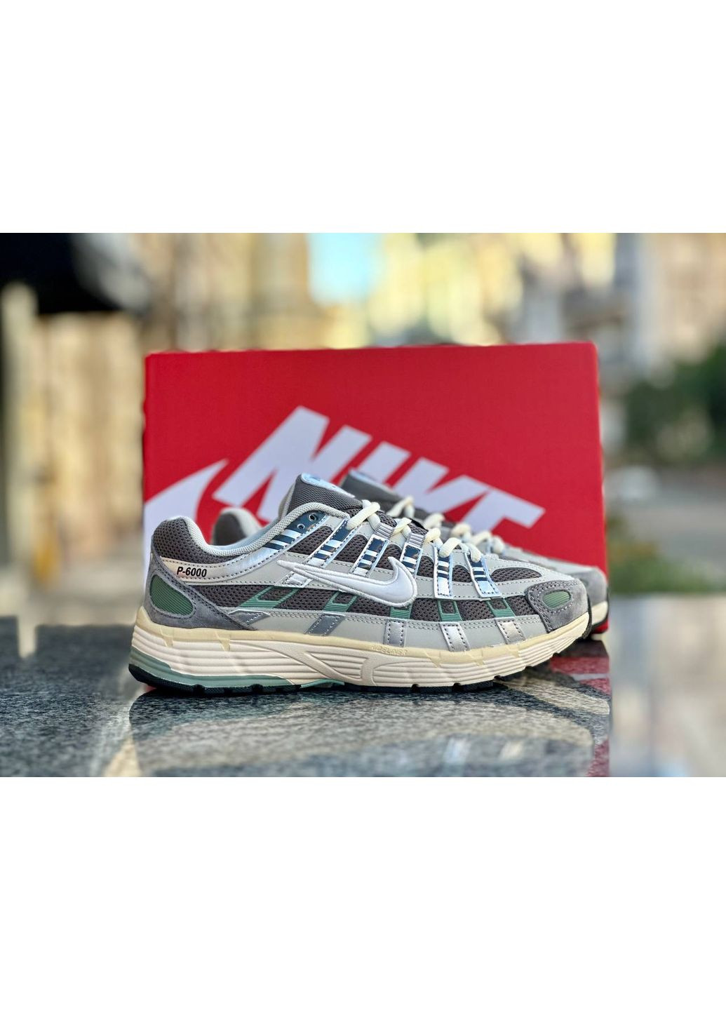 КРОСІВКИ ЖІНОЧІ NIKE P-6000 FLAT PEWTER НАЙК П-6000 No Brand комбіновані демісезони (367168312)