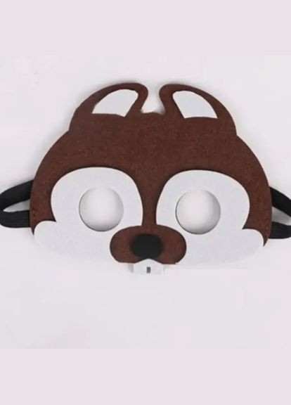 Дитяча маска на лице Бобер 15 на 11 см коричневий Jannet Маска (317242252)