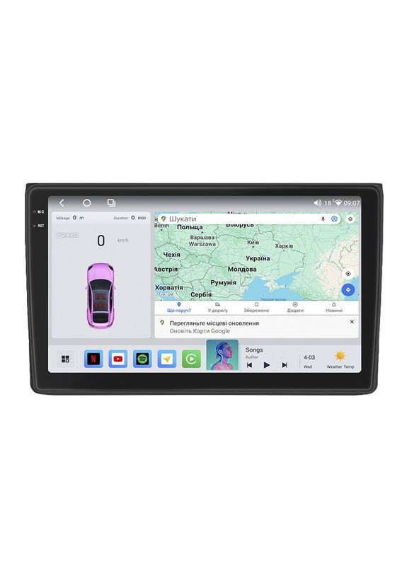 Штатная магнитола для Fiat Ducato II 2006-2011 экран 9" 4/64 QLED CarPlay 4G Wi-Fi GPS 360 Prime 5шт Lesko (336204937)